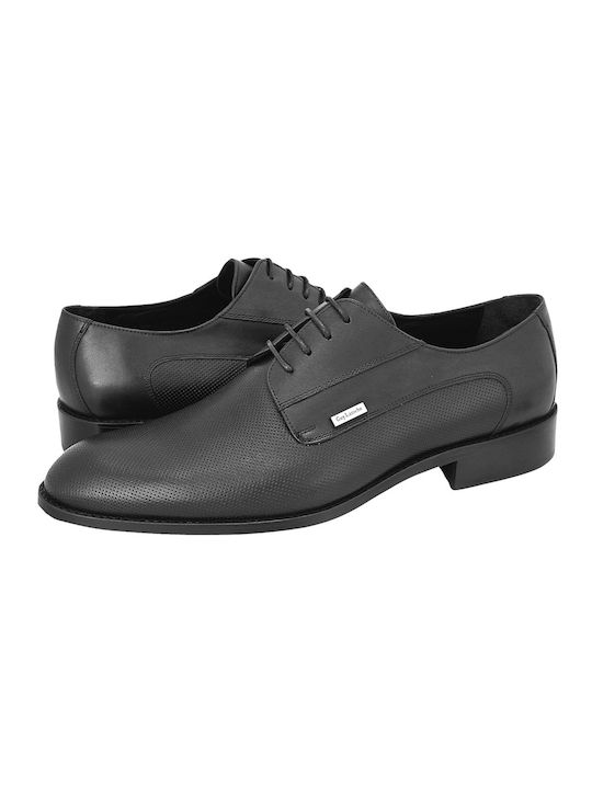 Guy Laroche Men's Leather Dress Shoes Black