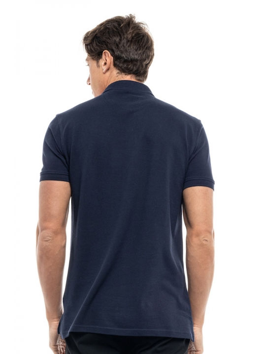 Splendid Ανδρικό T-shirt Polo Navy Μπλε