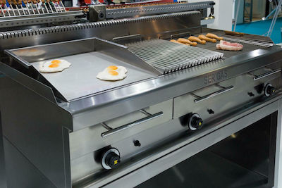 Sergas WG3 LPG Commercial Water Grill 27kW 127x65x32cm