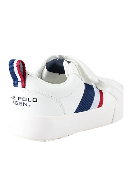 Παιδικά Sneakers Ανατομικά με Σκρατς Λευκά