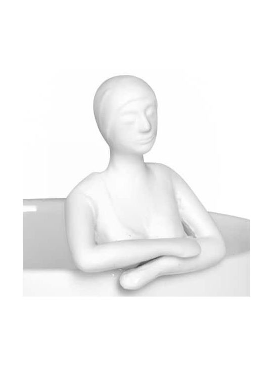 Rader Διακοσμητικό Βάζο Πορσελάνης Λευκό Φ9xΥ22cm