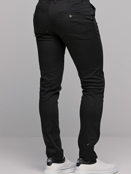 Ben Tailor Herrenhose Chino Elastisch Schwarz