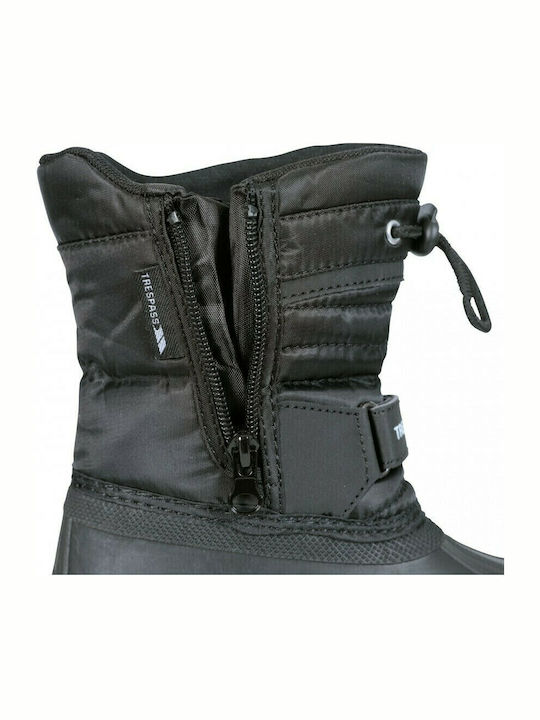 Dodo Kids Snow Boots with Laces Black