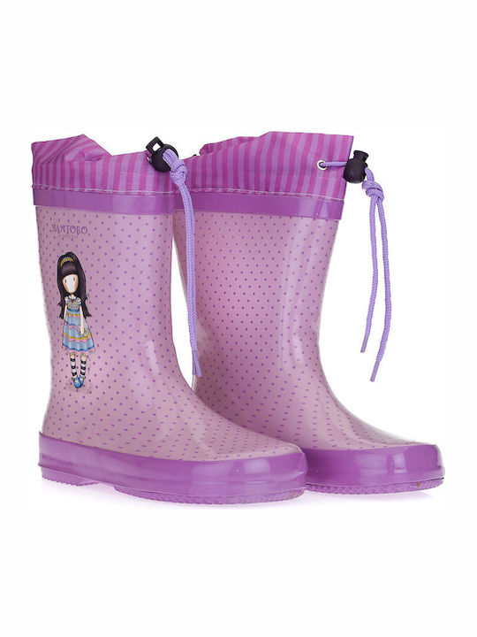 Cizme de cauciuc pentru copii Violet