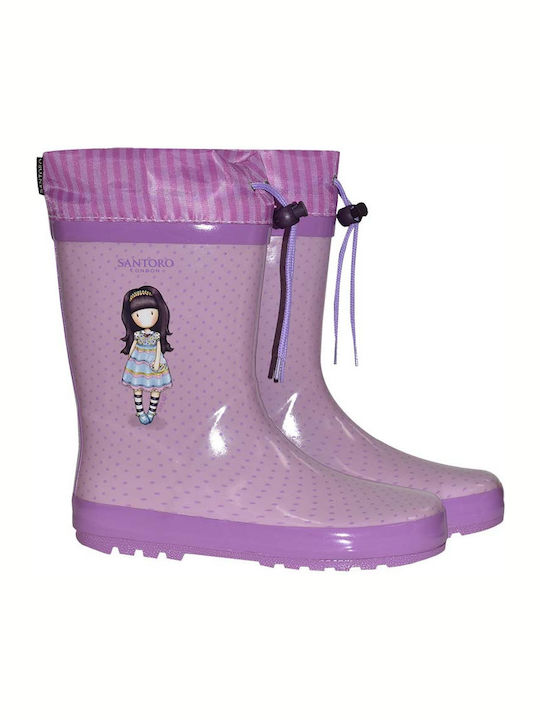 Cizme de cauciuc pentru copii Violet
