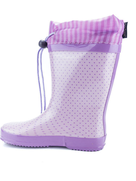Cizme de cauciuc pentru copii Violet