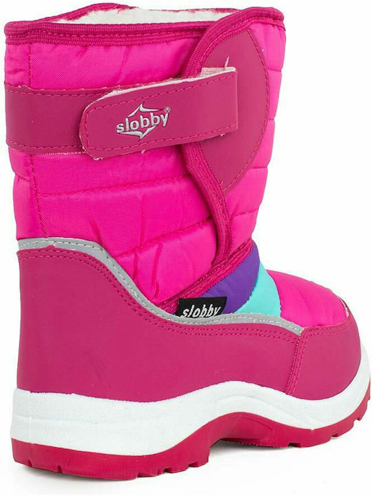 Παιδικές Γαλότσες mit Innenfutter Rosa