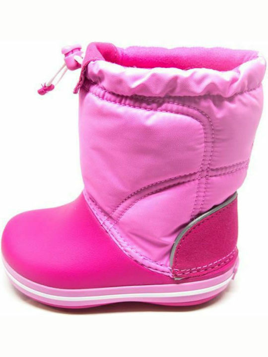 Crocband Lodgepoint Anatomische Kinder-Schneestiefel Rosa