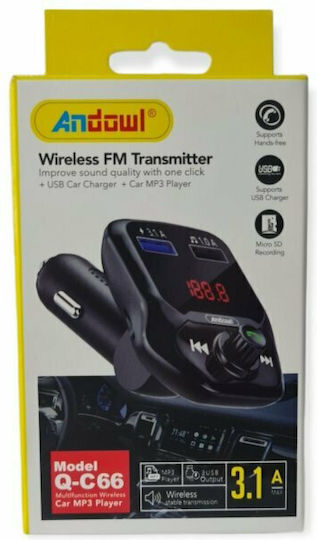 Andowl FM Transmitter Αυτοκινήτου με USB