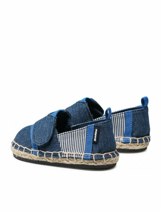 Kids Espradrilles with Hoop & Loop Closure Blue