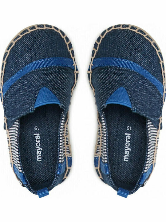 Kids Espradrilles with Hoop & Loop Closure Blue