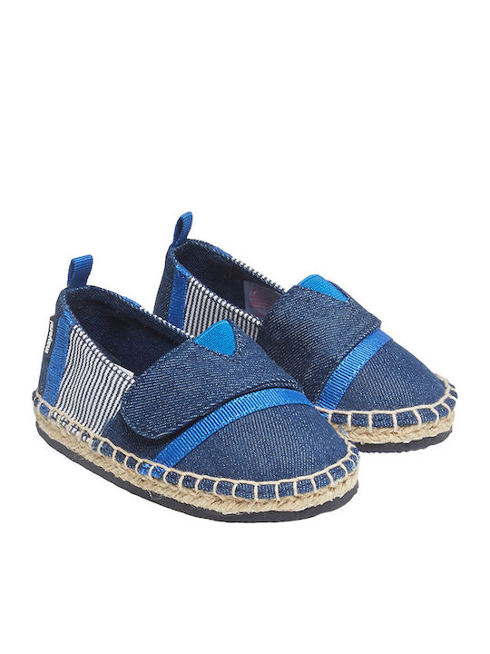 Kids Espradrilles with Hoop & Loop Closure Blue