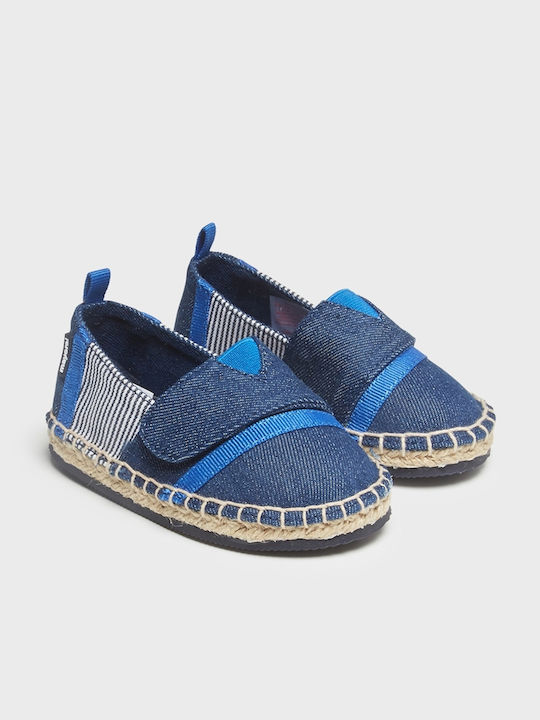 Kids Espradrilles with Hoop & Loop Closure Blue