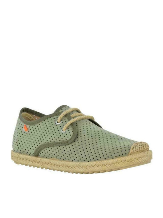 Kids Espradrilles with Laces Khaki