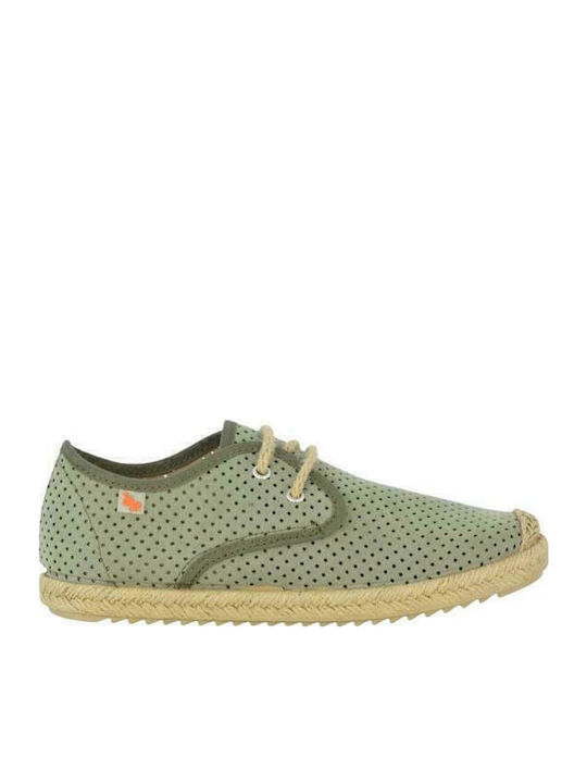 Kids Espradrilles with Laces Khaki