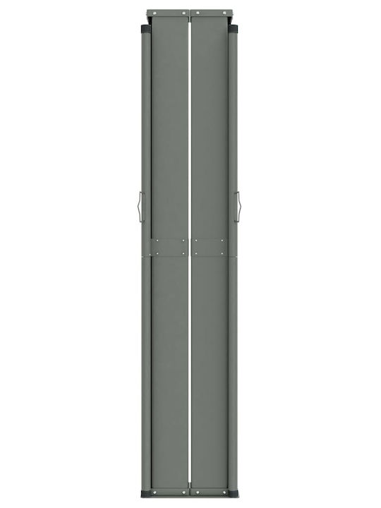 vidaXL Πλαϊνό Ρολό Σκίασης Κήπου Μαύρο 1.6x12m
