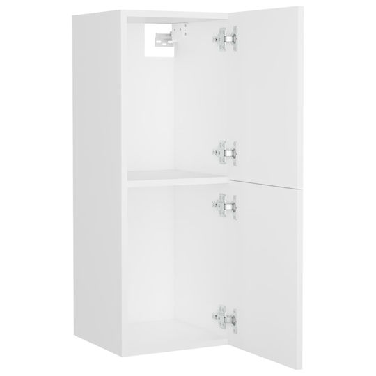 vidaXL Waschtisch ohne Waschbecken mit Spiegel L41xB38.5xH46cm und Säule Weiß