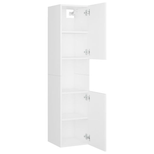 vidaXL Waschtisch ohne Waschbecken mit Spiegel L41xB38.5xH46cm und Säule Weiß