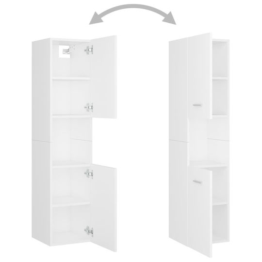 vidaXL Waschtisch ohne Waschbecken mit Spiegel L41xB38.5xH46cm und Säule Weiß