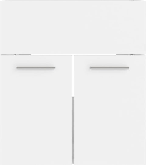 vidaXL Waschtisch ohne Waschbecken mit Spiegel L41xB38.5xH46cm Weiß
