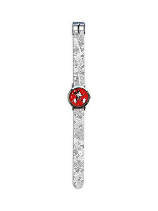 Kids Licensing Mickey Kids Analog Watch with Rubber/Plastic Strap Gray