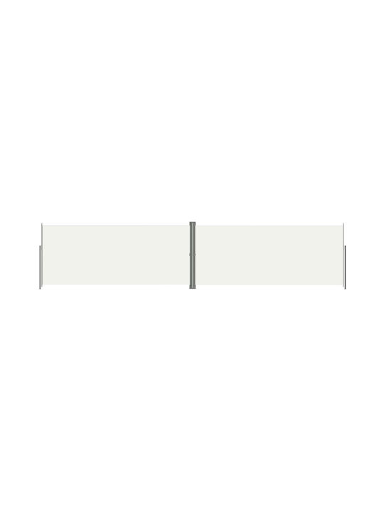 vidaXL Seitenrolloschatten Garten Cream 2.2x10m