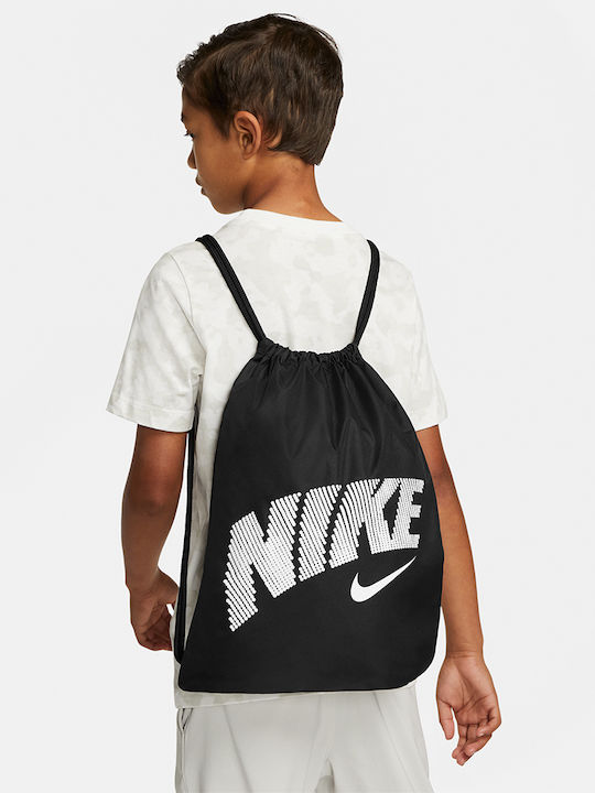 Nike Παιδική Τσάντα Πουγκί Μαύρη 36x46εκ.