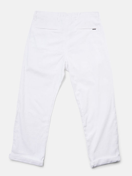 Firenze Pantaloni Elastic Alb