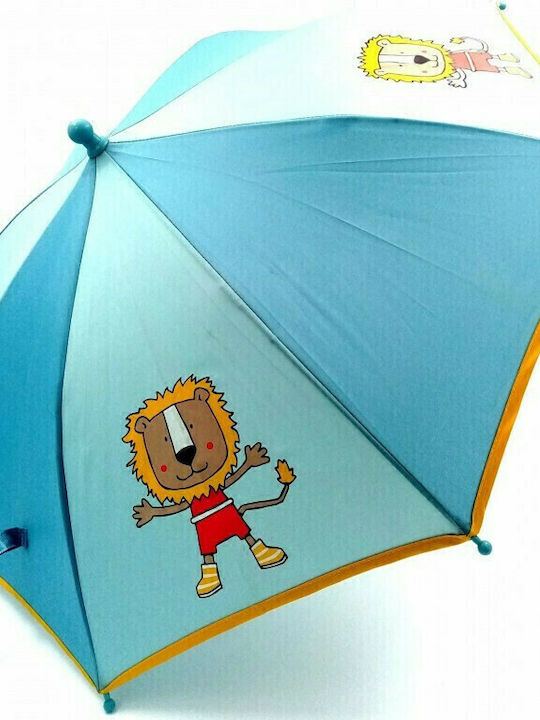 Sigikid Kids Curved Handle Umbrella with Diameter 75cm Turquoise