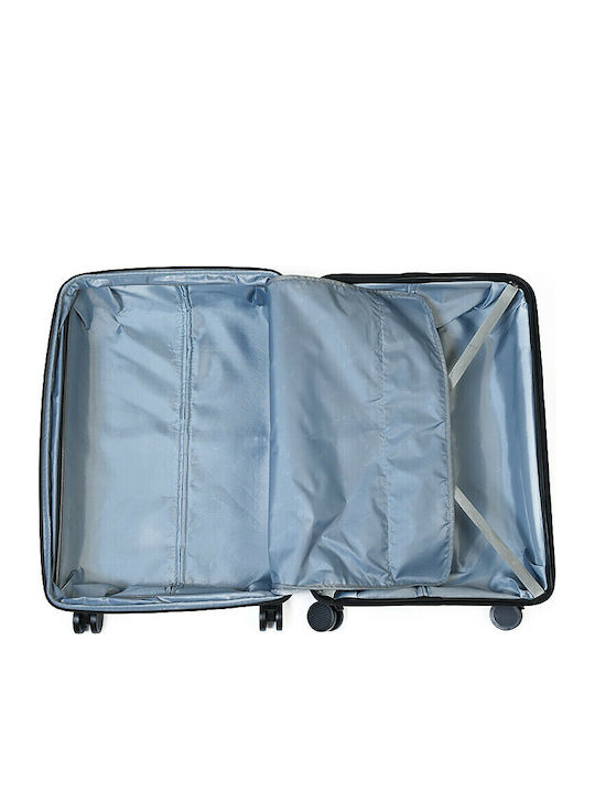 Airtex Paris Valiză de Călătorie Medie Dură Neagră cu 4 Roți Înălțime 65cm