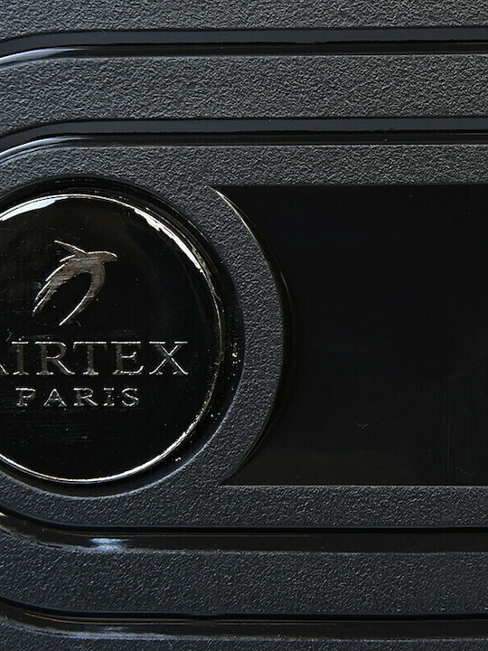 Airtex Paris Valiză de Călătorie Medie Dură Neagră cu 4 Roți Înălțime 65cm