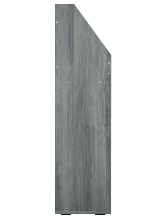 Παιδική Ραφιέρα Δαπέδου Γκρι 71x30x114εκ.