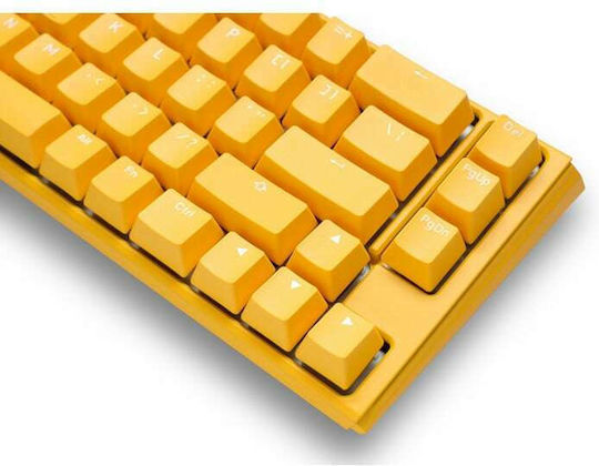 Ducky One 3 Mini Gaming Mechanical Keyboard 60% with Cherry MX Red switches and RGB lighting (English US) Yellow