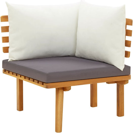 vidaXL Garden & Outdoor Furniture Set Living Room 9 Pieces Acacia with Pillows