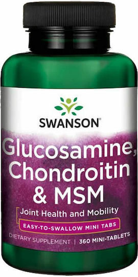 Swanson Glucosamină Condroitină MSM 360 Comprimate