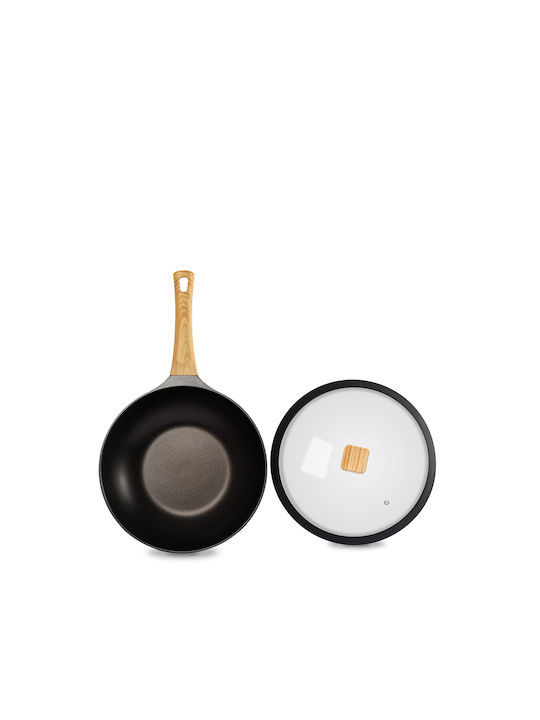 Gruppe Cookin Wok With Lid made of Aluminum with Non-Stick Coating 30cm