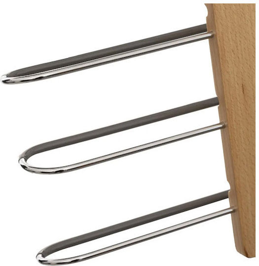 5Five Foldable Metallic Clothes Hanger for Pants Silver