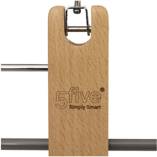 5Five Foldable Metallic Clothes Hanger for Pants Silver