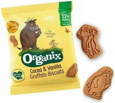 Organix Gruffalo Biscuits με Γεύση Σοκολάτα Χωρίς Ζάχαρη 60gr για 12+ μηνών