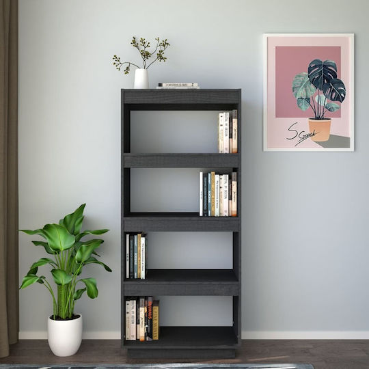 Bibliothek Grau 60x35x135cm