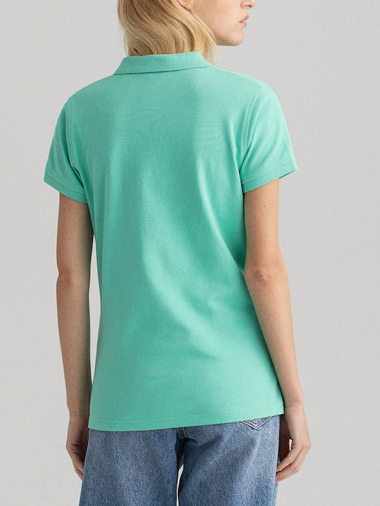 Women's Polo Blouse Short-sleeved Mint