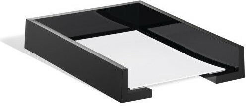 Durable Plastic Filing Tray Black 35x26.5x6cm