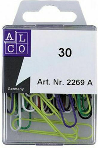 Alco Set of 30pcs Paper Clips 50mm