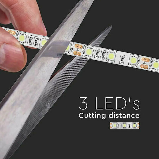 V-TAC Αδιάβροχη Ταινία LED 12V RGB Φως 5m Τύπου SMD5050