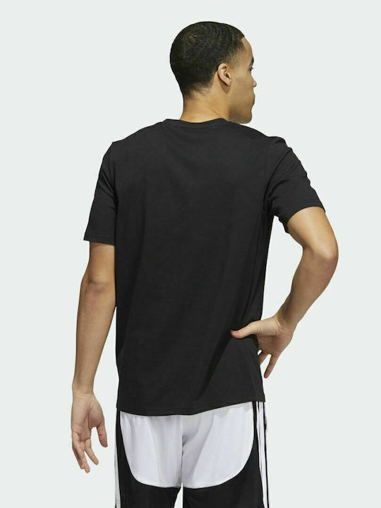 Adidas Slept On Men's Athletic T-shirt Short Sleeve Black