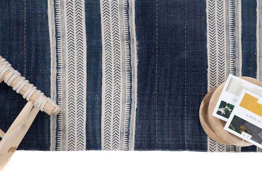 Royal Carpet Lotus Cotton Kilim 035 Памук с крошки Син
