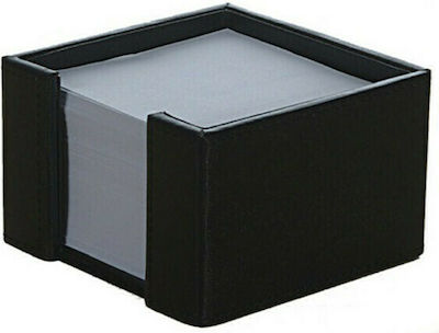 Leather Paper Holder in Black Color 10x10x10cm.