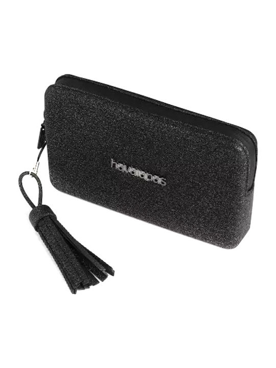 Γυναικείο Νεσεσέρ Mini Plus Shine σε Μαύρο χρώμα 17cm