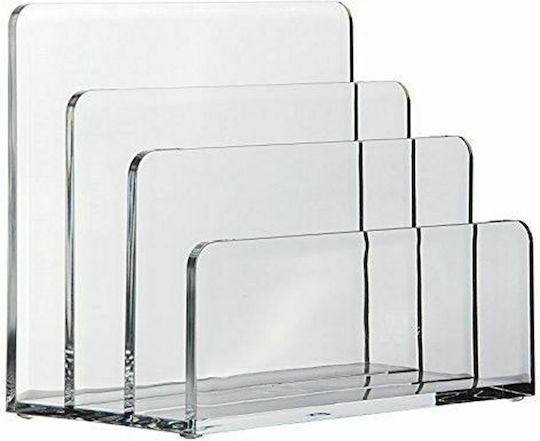 Kunststoff Briefhalter in Transparent Farbe 1Stück 17.5x10x14cm