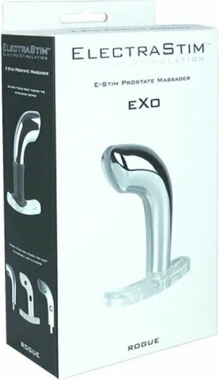 Electrastim Exo Rogue για Ηλεκτροδιέγερση Prostate Massager σε Ασημί Χρώμα